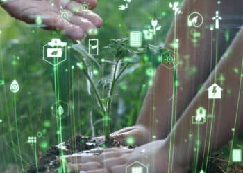 Although, future environmental conservation and sustainable esg modernization development by using technology of renewable resources to reduce pollution and carbon emission