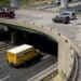 A Penske rental truck travels on Interstate 395 (I-305) in Alexandria, Virginia, U.S., on Wednesday, July 29, 2015. The U.S. Senate advanced its version of a long-term highway funding bill Wednesday as Congress prepares a stopgap measure to keep funds flowing for the next three months. The Highway Trust Fund's authorization is set to expire after July 31.