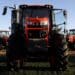 A Kubota Tractor Corp. M8 tractor is displayed during the World Agriculture Expo in Tulare, California, U.S., on Tuesday, Feb. 11, 2020. The annual World AG Expo has more than 1,450 exhibitors displaying the latest in farm equipment, chemicals, communications, and technology.