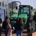 John Deere 5EN Series tractors at the World Agriculture Expo in Tulare, California, US, on Tuesday, Feb. 13, 2024. The annual World AG Expo has more than 1,200 exhibitors displaying the latest in farm equipment, chemicals, communications, and technology.