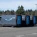 Electric Vehicles (EV) at the Amazon Delivery Station in Maple Valley, Washington, US, on Thursday, March 14, 2024.