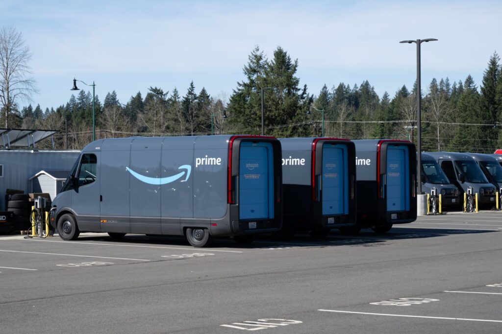 Amazon has ordered 100,000 custom-built Rivian delivery vans.