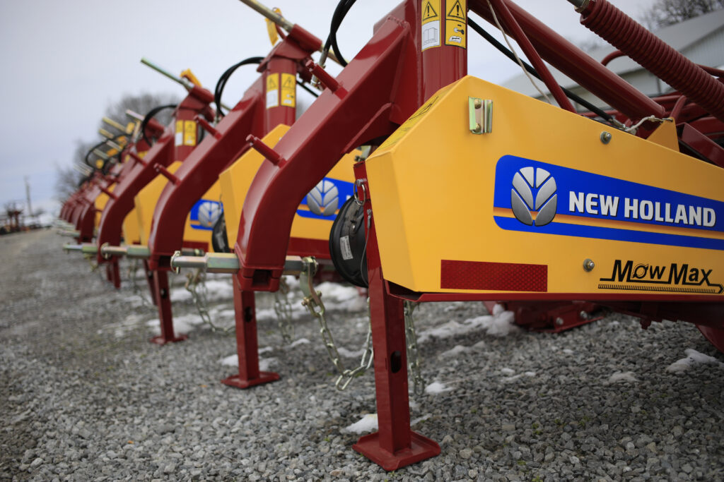 CNH Industrial NV New Holland Agricultural brand farm equipment for sale at a Montgomery Tractor Sales Inc. store in Mount Sterling, Kentucky, U.S., on Saturday, Jan. 30, 2021. CNH Industrial is scheduled to release earnings figures on February 2.