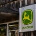 John Deere signage at a United Ag and Turf dealership in Colchester, Connecticut, US, on Friday, Nov. 3, 2023. Deere & Co. is expected to release earnings figures on November 22.