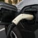 A Volta electric vehicle (EV) charger in Escondido, California, US, on Sunday, Jan. 29, 2023. Shell Plc agreed to buy US electric-vehicle charging firm Volta Inc. as the fossil-fuel giant works to keep pace with the transition to low-carbon mobility.
