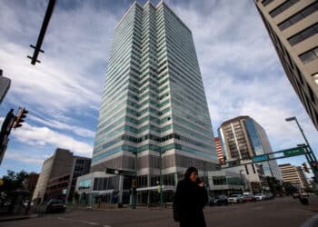 The Canadian Western Bank headquarters in Edmonton, Alberta, Canada, on Monday, June 17, 2024. National Bank of Canada agreed to buy Canadian Western Bank for about C$5 billion ($3.6 billion) in stock in a tie-up of two of the country's regional lenders.