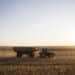A grain cart carries corn during a harvest at a farm in Sinop, Mato Grosso state, Brazil, on Wednesday, June 26, 2024. Young entrepreneurs are stepping into agricultural leadership roles in the latest threat to US farming's dwindling influence.