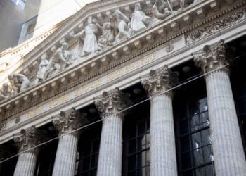 The New York Stock Exchange (NYSE) in New York, US, on Monday, Aug. 5, 2024. A selloff in the riskier corners of the global market deepened, with stocks plunging and traders rushing to the safety of bonds as concerns about a slowdown in the world's largest economy intensified.