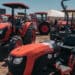 Kubota tractors on display during the Expo Agro Sinaloa