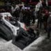 A Bobcat Rogue X all-electric and autonomous concept compact track loader during the ConExpo-Con/Agg tradeshow in Las Vegas, Nevada, US, on Tuesday, March 14, 2023. The convention, which takes place every three years, expects 130,000 attendees.