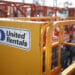 Scissor lifts at a United Rentals location in Elizabethtown, Kentucky, U.S., on Friday, Jan. 21, 2022. United Rentals Inc. is scheduled to release earnings figures on January 26.