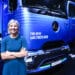 Karin Radstrom, chief executive officer of Daimler Truck Holding AG, at the IAA Transportation 2024 event in Hanover, Germany, on Monday, Sept. 16, 2024. The commercial vehicle exhibition runs until Sept. 22.