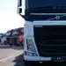 Volvo truck on lot