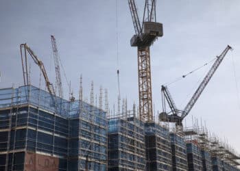 High-rise residential construction in the Green Square area of Sydney, Australia, on Monday, Sept. 11, 2023. Less than 1% of Australias rental properties are now available for occupancy, sending rents soaring, deepening the cost-of-living crunch, and pushing thousands more Australians into homelessness.