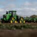 A Deere autonomous 9RX tractor during a preview event in Gilroy, California, in November.