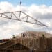 Workers at a home under construction in Tucson, Arizona.