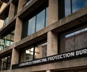 The US Consumer Financial Protection Bureau headquarters in Washington, DC.