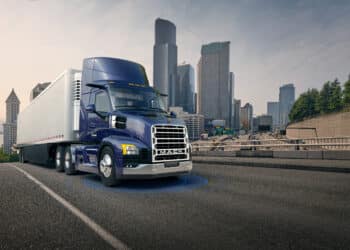 All-New Mack Anthem Daycab - Dynamic Overdrive with Safety Rings in Reserve Blue