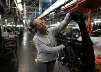 Piego Connally, assembly team leader at the GM Fairfax Assembly plant in Kansas City, Kansas.