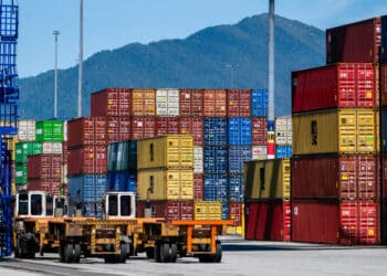 The Fairview Container Terminal in the Port of Prince Rupert in British Columbia, Canada. Trump raised tariffs on Canadian goods to 35% from 25%.