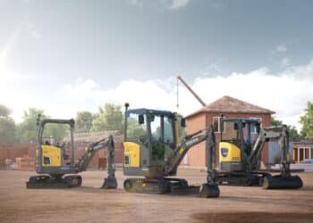 Compact Crawler Excavator Electric Range Jobsite