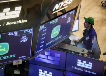 Deere shares jump to record as traders rotate out of big tech