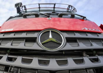The Daimler truck factory in Woerth, Germany.