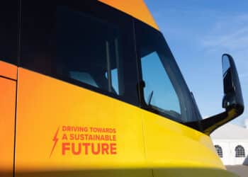 A Tesla Semi electric truck parked outside the Frito-Lay manufacturing facility in Modesto, California, US, on Wednesday, Jan. 18, 2023. PepsiCos Frito-Lay is replacing its diesel-powered freight equipment with zero-emission trucks, solar panels and energy-storage systems at it's Modesto plant.