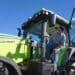 A customer experiences Zoomlion’s DV3504 hybrid tractor at NAMPO Harvest Day 2026 in South Africa on May 12.