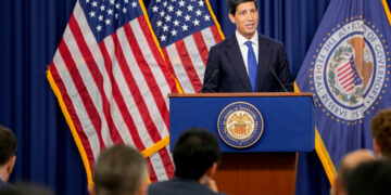 Federal Reserve Chairman Kevin Warsh during a news conference following a Federal Open Market Committee meeting in Washington on Sept. 16. Photographer: Daniel Heuer/Bloomberg